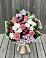 Букет цветов из: Альстромерии, Гвоздики, Розы и Хризантемы в Рощино Челябинская область