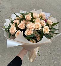 Букет Кремовые розы Латте #REPLACE_PRED# Рощино Челябинская область