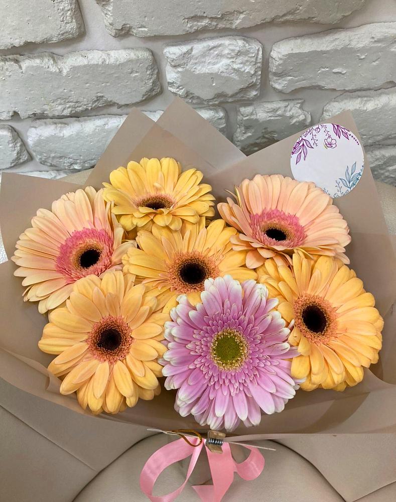 Букет цветов из: Герберы в Рощино Челябинская область
