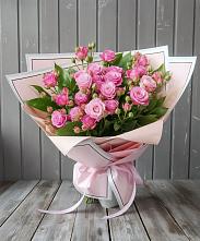 Букет Розовый кустик в Рощино Челябинская область