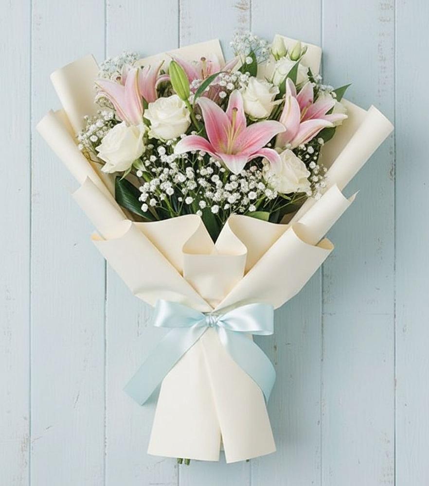 Букет цветов из: Лилии в Рощино Челябинская область