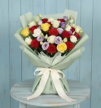 Букет цветов из:  Розы в Рощино Челябинская область