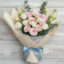 Букет цветов из:  Лизиантусы #REPLACE_PRED# Рощино Челябинская область