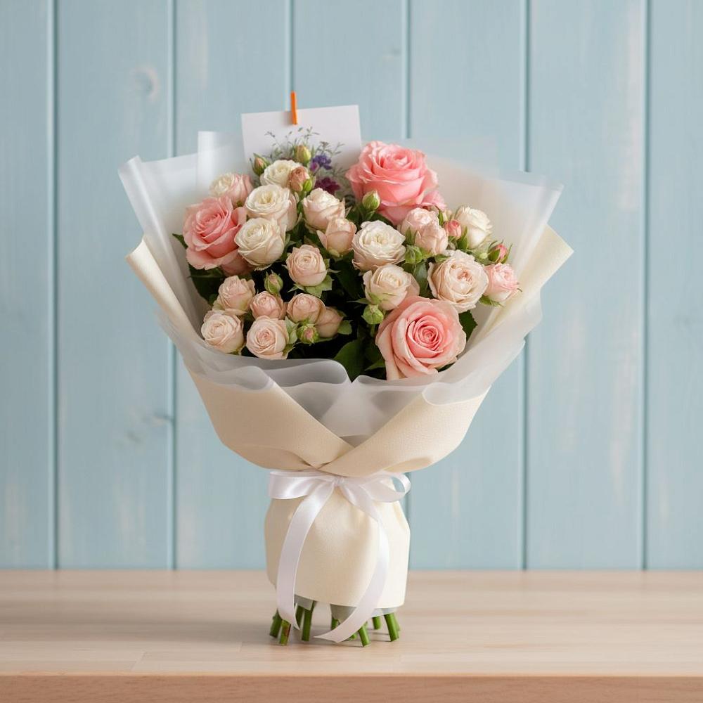 Букет цветов из: Розы в Рощино Челябинская область