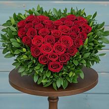 Цветочная композиция из Розы в виде сердца #REPLACE_PRED# Рощино Челябинская область