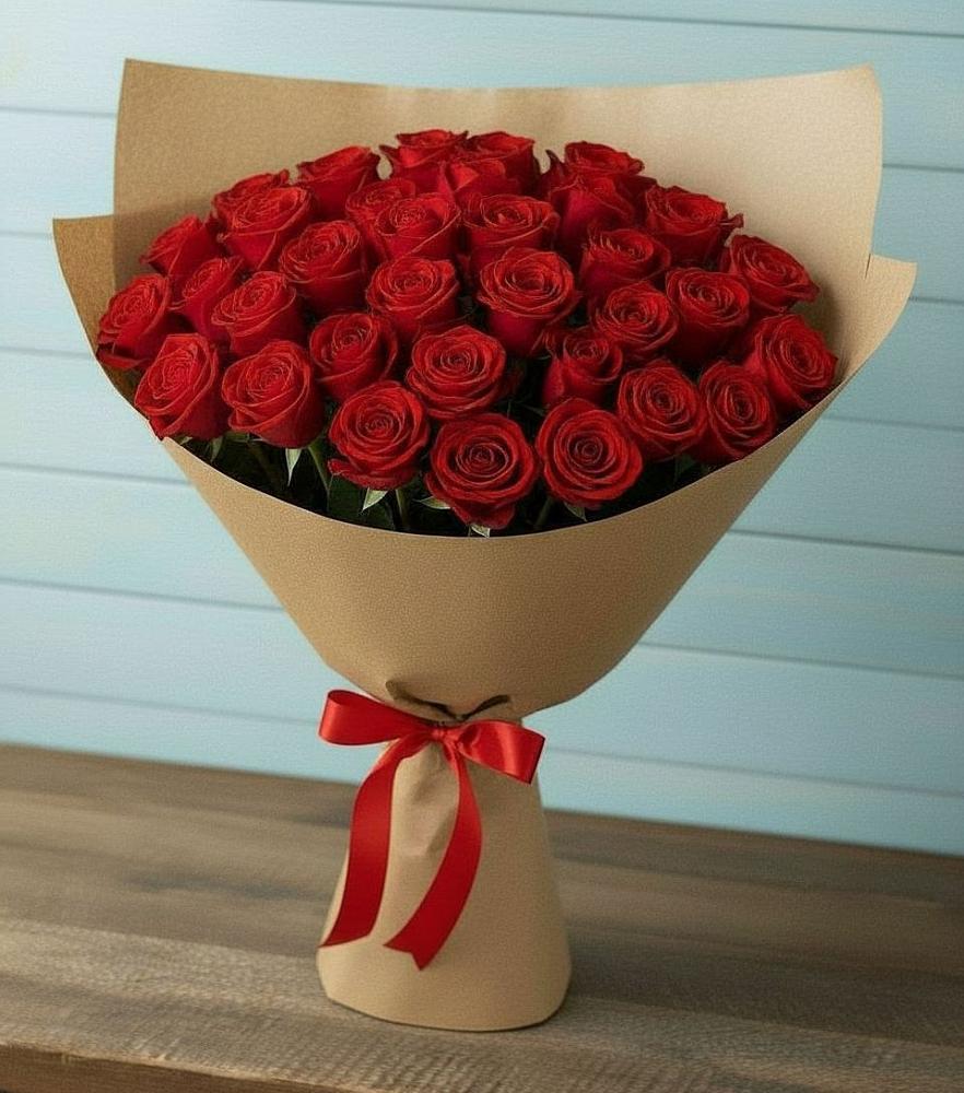 Букет Красные розы Милано в Рощино Челябинская область
