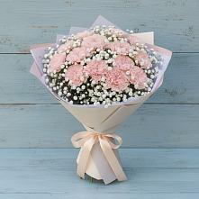 Букет цветов из:  Гвоздики в Рощино Челябинская область