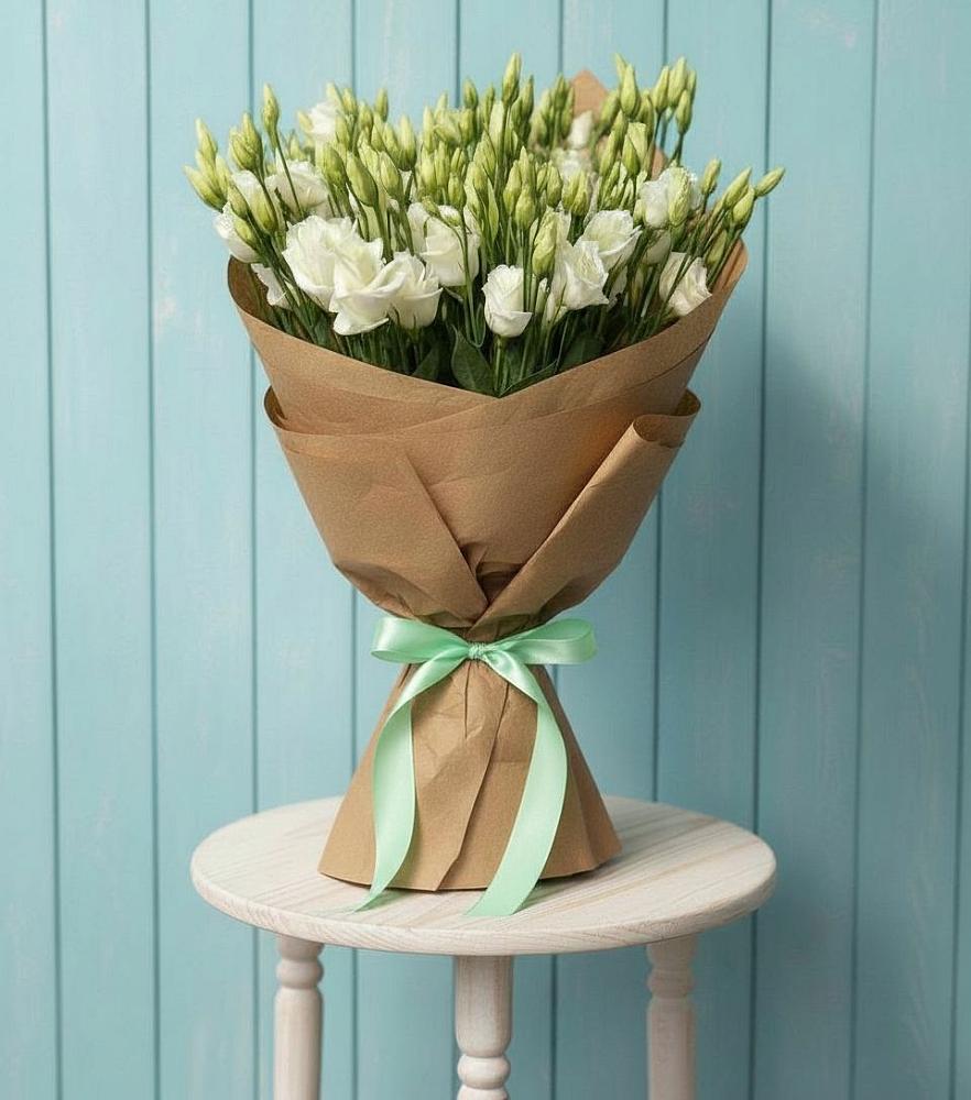 Букет цветов из: Лизиантусы в Рощино Челябинская область