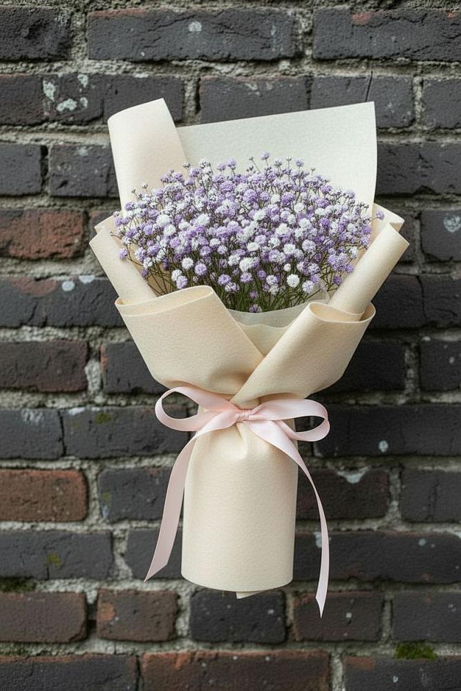 Букет цветов из: Гипсофила в Рощино Челябинская область