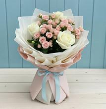 Букет цветов из:  Розы в Рощино Челябинская область