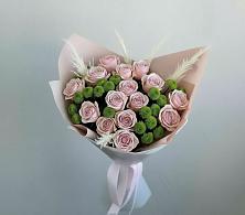 Букет цветов из:  Розы и Хризантемы в Рощино Челябинская область