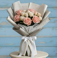 Букет цветов из:  Розы #REPLACE_PRED# Рощино Челябинская область