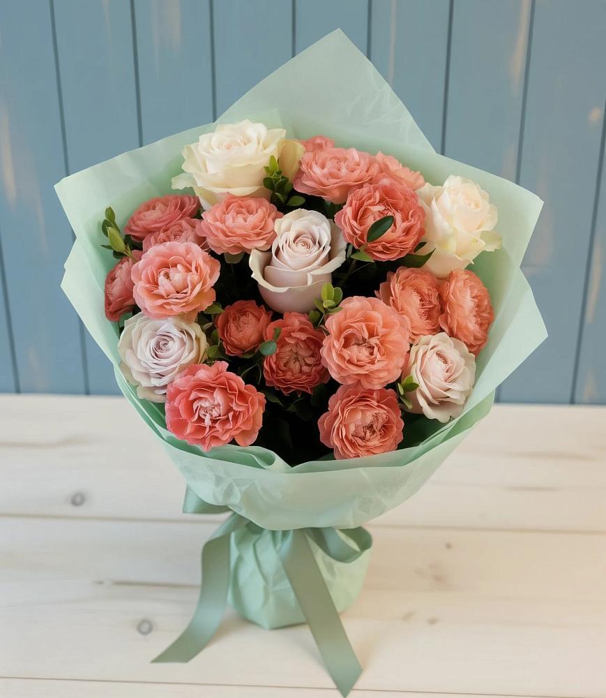 Букет цветов из: Розы в Рощино Челябинская область
