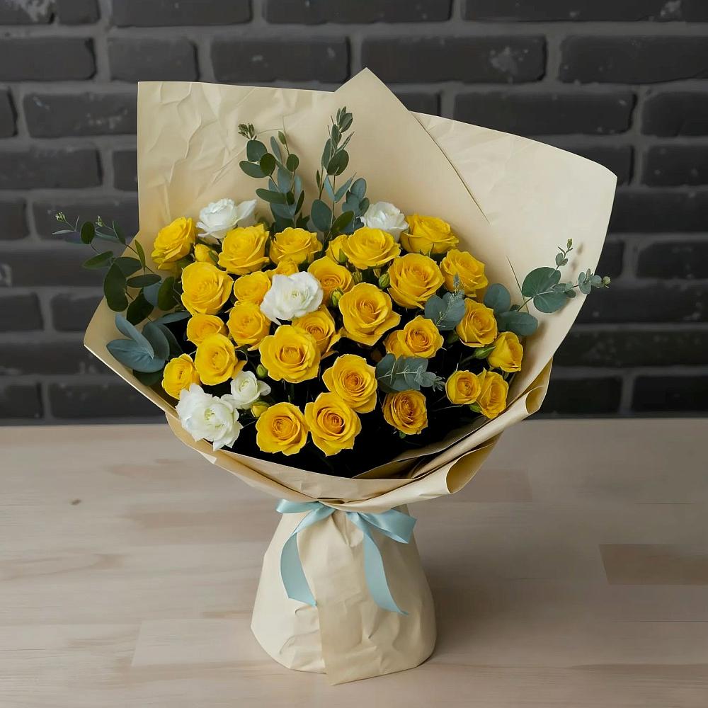 Букет цветов из: Розы в Рощино Челябинская область