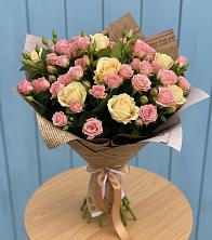Букет цветов из:  Розы в Рощино Челябинская область