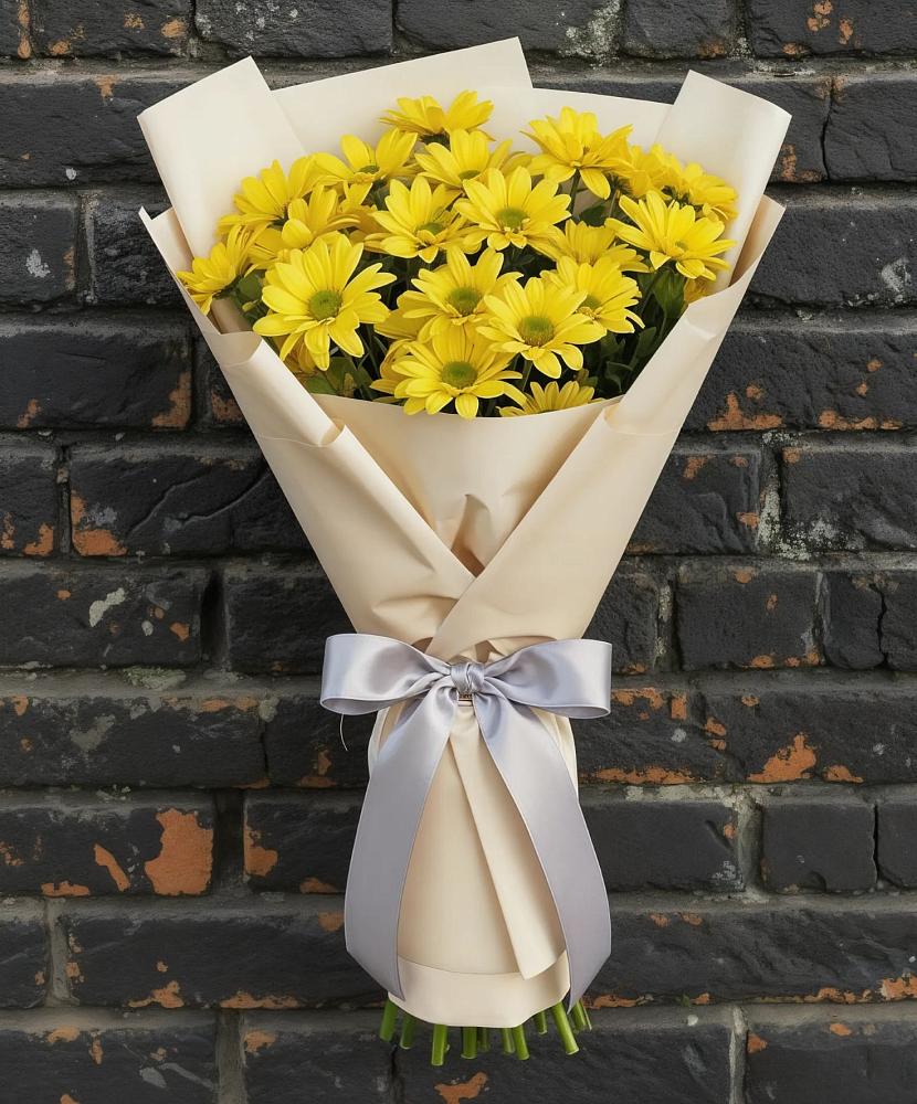 Букет цветов из: Хризантемы в Рощино Челябинская область