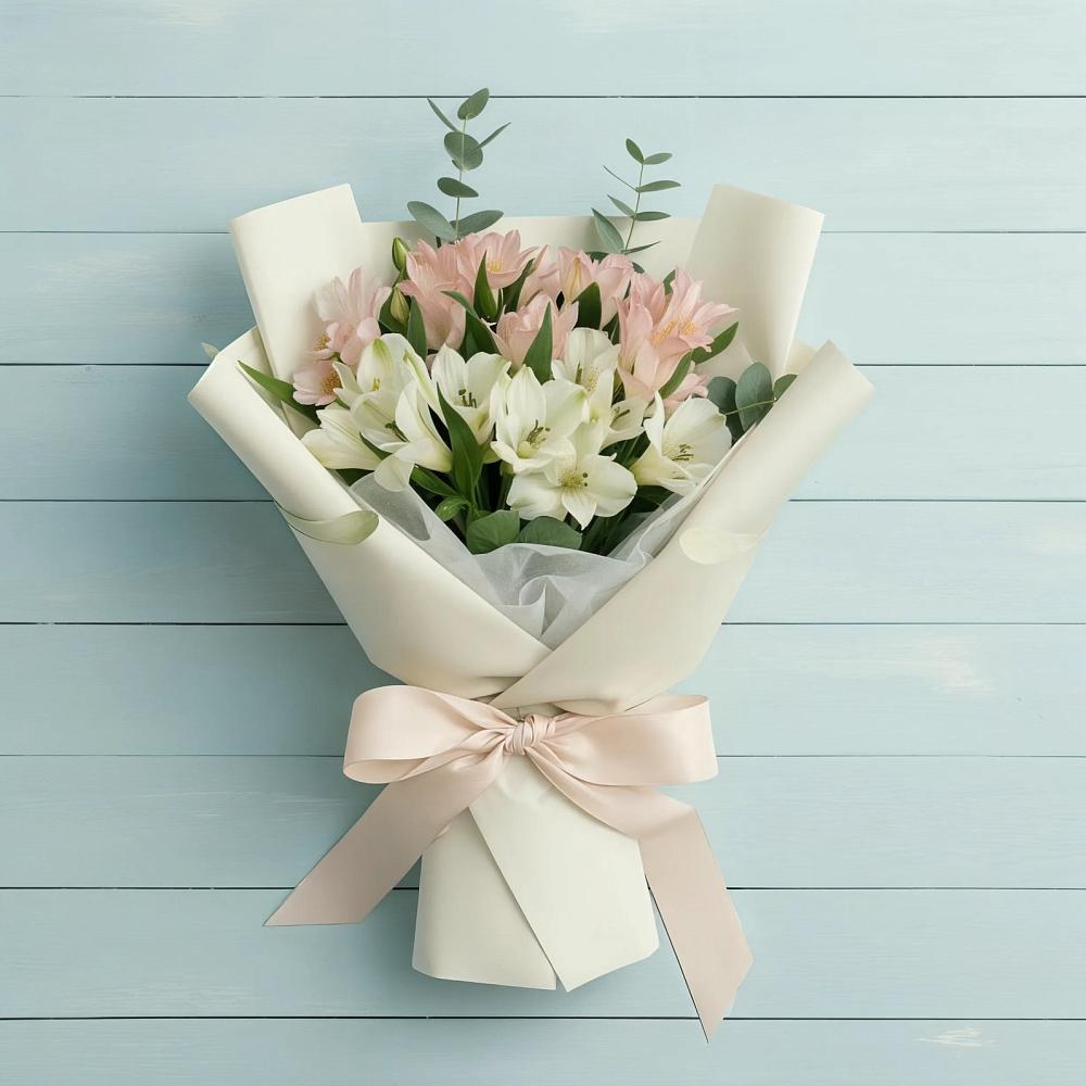 Букет цветов из: Альстромерии в Рощино Челябинская область