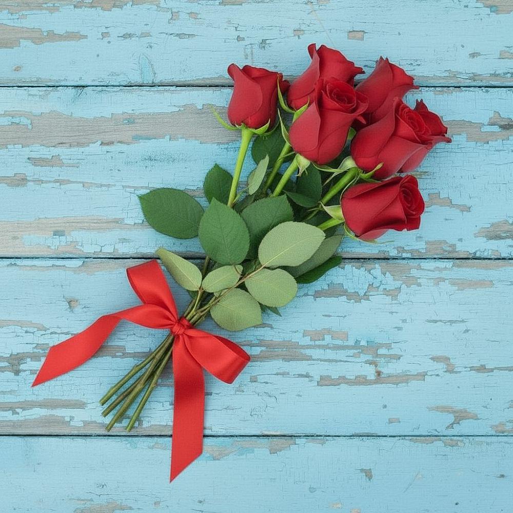 Букет Красные розы в Рощино Челябинская область