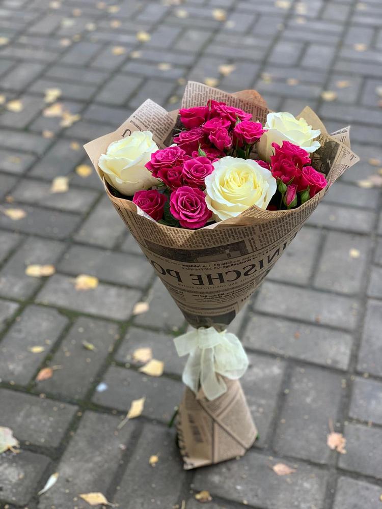 Букет цветов из: Розы в Рощино Челябинская область