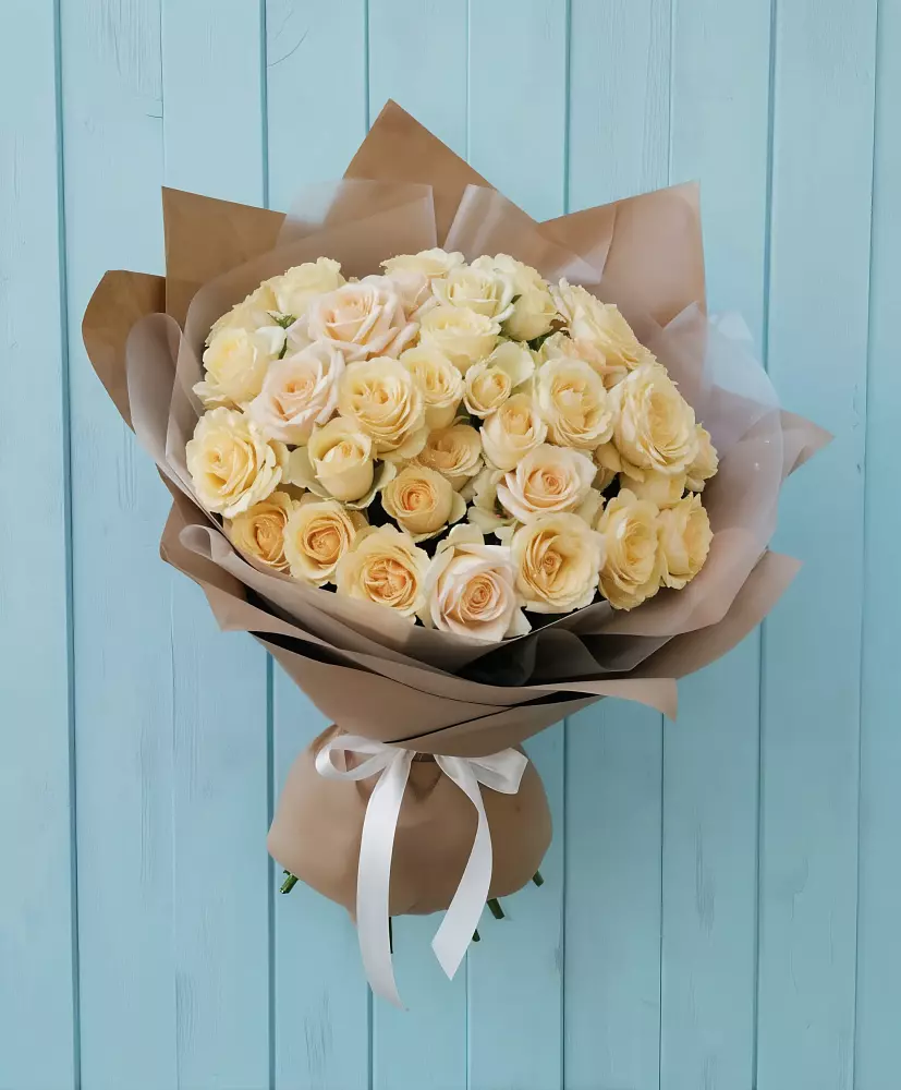 Букет Кремовое облако в Рощино Челябинская область