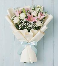 Букет цветов из:  Лилии в Рощино Челябинская область