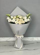 Букет цветов из:  Розы и Лизиантусы в Рощино Челябинская область